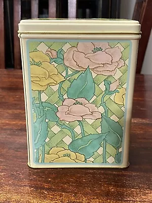 Vintage Charles Of The Ritz Jean Nate EMPTY Metal Container Tin Storage • $26