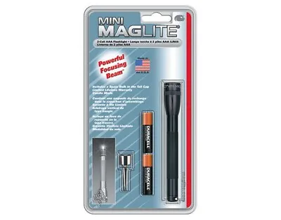 Maglite M3A016 Black Mini-Mag AAA 1200 Candlepower Flashlight Light • $17.66