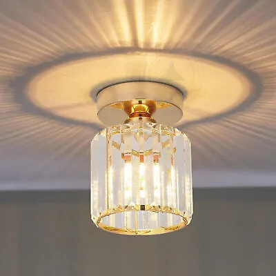 Modern Ceiling Pendant Light Shade Acrylic Crystal Easy Fit Chandelier Lampshade • £21.89