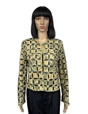 Morgana Exclusive Genuine Leather Perforated Jacket Size M • $150