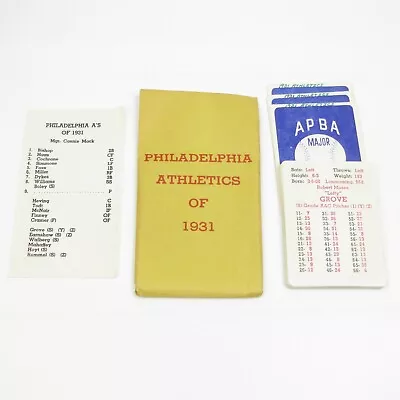 1931 Philadelphia Athletics - Vintage Apba Baseball Great Teams Of The Past Gtop • $5