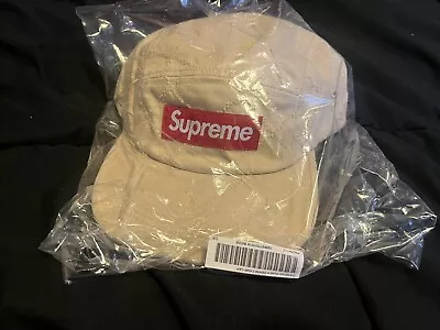 Supreme Diamond Punch Denim Camp Cap • $80