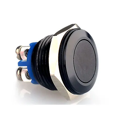 £2.78 • Buy Black 16mm Momentary Anti-vandal Metal Push Button Switch For Horn Speaker