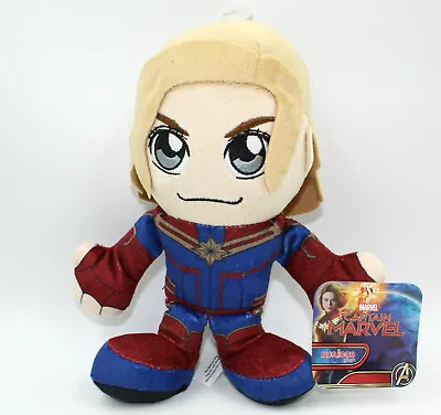 Captain Marvel Plush 8  Kuricha Bleacher Creatures Avengers Sitting Plushie NWT • $11.95