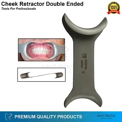 Dental Stainless Steel Cheek Retractor Surgical Mouth Opener Cheek Retractors CE • £7.32