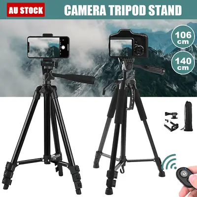 $21.69 • Buy Professional Camera Tripod Stand Mount Remote + Phone Holder For IPhone AU STOCK