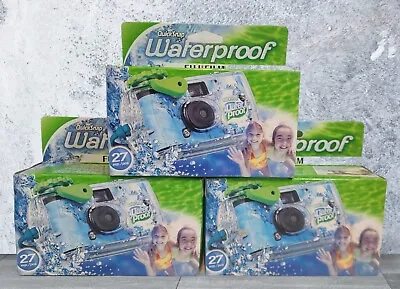 3x  Underwater Camera Waterproof Fuji Quicksnap 27 Exposure Fujifilm Cruise Fun • £28.50