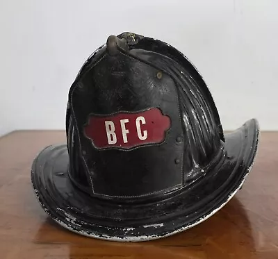 Vintage 1955/1956 Cairns Brothers Metal Fire Helmet B.F.C • $89.99