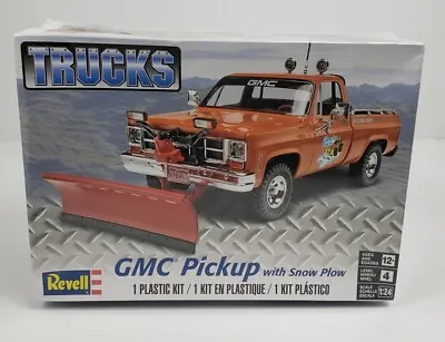 Revell GMC Pickup With Snow Plow Trucks Plastic Kit Model 1:24 Scale New • $27.99