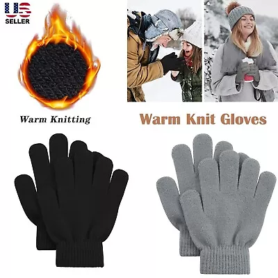 2Pairs Winter Magic Gloves Adult Knit Gloves Warm Stretchy Knit Gloves New USA • $7.45