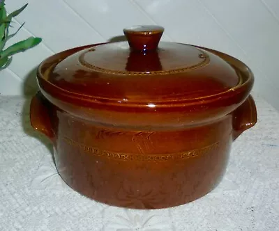 Pearsons Of Chesterfield English 70’s Stoneware Brown Glazed Casserole 1.5Ltrs • $20
