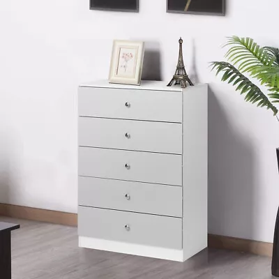 5 Drawer Chest Dresser Bedroom Furniture Organizer Closet Storage Bedroom Hommpa • $159.86