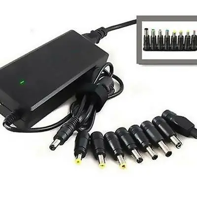 Universal 8 In 1 Tool AC DC Power Adapter Charger Power Supply For Laptop PC • £4.31