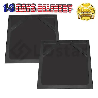 $42.21 • Buy 1 Pair Mud Flaps 24 X 24  Black For Semi Truck And Trailer Heavy Duty Rubber