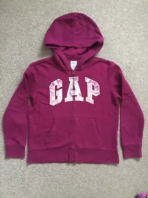 Gap Girls Purple Zipped Hoodie - Age 10 - Good Condition • £2.50