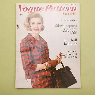 Vintage Vogue Pattern Book Magazine | August September  1959  • $33