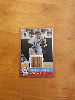 2011 Topps Heritage  Mickey Mantle Stadium Memorabilia   • $40