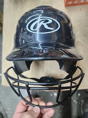 Rawlings Baseball Batting Helmet With Face Guard Youth 6 1/2  - 7 1/2  Softball • $11.99