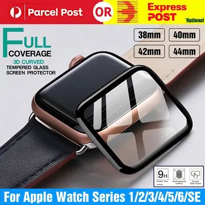 $4.08 • Buy Full Screen Protector For Apple Watch IWatch Series 2 3 4 5 6 SE 38/40/42/44mm