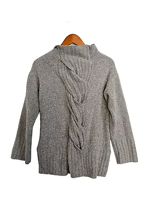 MARGARET O'LEARY Womnens Sweater Gray Chenille Pullover Long Sleeve Size S • $32.99