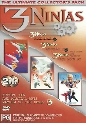 3 Ninjas Ultimate Collector's Pack - Very Good Condition Dvd Rare Oop 2 Disc • $34.77