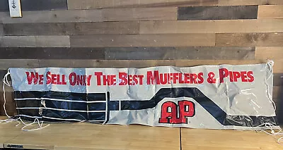 Vintage Ap Mufflers & Pipes 90” X 20”  Vinyl Banner • $124.99