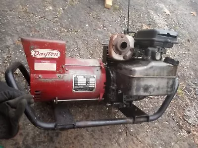 Vintage Dayton 2250 Watt Portable Gas Generator I20v 5hp Briggs & Stratton • $400