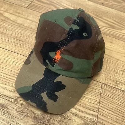 POLO Ralph Lauren Baseball Cap Camouflage Hat. Camo One Size Adjustable • £29.99