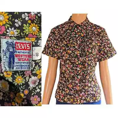 Big E Levi's Authentic Western Wear Sanforized Shirt Vintage 1950's Pearl Snap   • $183