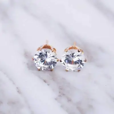 Crystal Stud Earrings Gold/Silver Variety Of Colours Ladies Girls Men AUS SELLER • $8.70