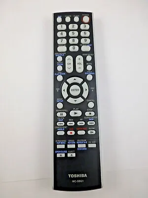 $24.99 • Buy Wc-sbg1 New Toshiba Oem Tv/vcr/dvd Combo Remote Control Pn: 72799184