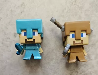 Minecraft Mini-Figures 1  Steve With Arrow Sword Mini Action 2 Figures Pre-Owned • $5.99