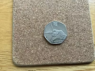 2011 CIRCULATED 50p ARCHERY 2012 Olympics Fifty Pence Coin Elizabeth II • £2.50