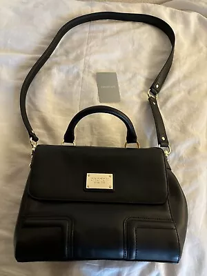 As New Oroton Ladies Black Handbag Shoulder Strap Top Handle  • $60