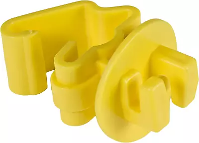 Electric Fence T-Post Insulators ITY-Z Standard Snug-Fitting Wire Yellow -25 PCS • $9.99