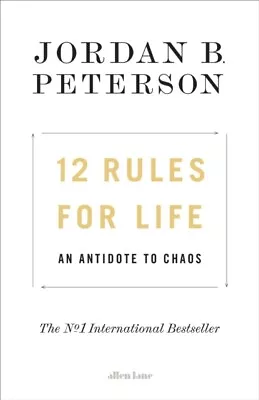 Jordan B. Peterson - 12 Rules For Life   An Antidote To Chaos - New Ha - J245z • $45.98