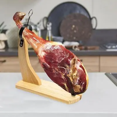 Ham Stand Spain Unfinished Wood Cured Spanish Jamon For Italian Prosciutto • £23.65