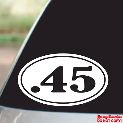 .45 Vinyl Decal Sticker Car Window Bumper 2nd Amendment Gun Ammo Box Case Safe • $2.99