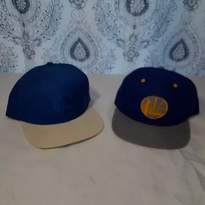 Lot Of 2 Mitchell & Ness Golden State Warriors Snapback Hat Cap • $50