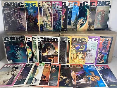 Epic Illustrated 1-34 1980-1986 Marvel Magazine (s 14098) • $499