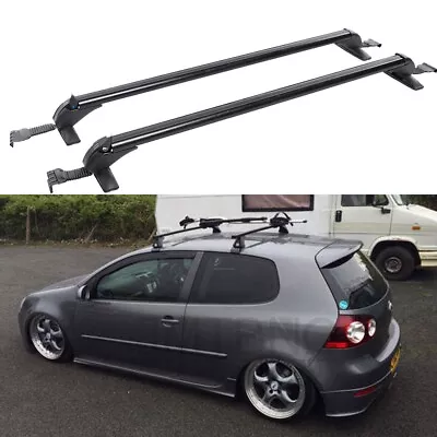 $125.81 • Buy For VW MK5 MK6 MK7 Roof Rack Cross Bar 43.3  Luggage Carrier Aluminum W/ Lock