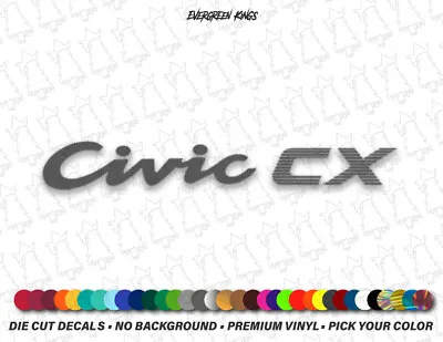 Civic CX Rear Hatch Trunk Emblem Decal For 92-00 Civic EG EK EF USDM JDM Sticker • $12