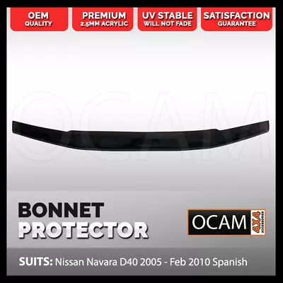 Bonnet Protector For Nissan Navara D40 2005-05/2010 Guard • $99