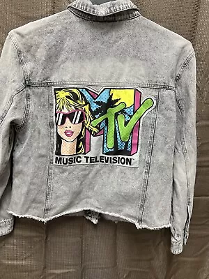 MTV Jean Jacket Distressed Size XL 15/17 • $19.99