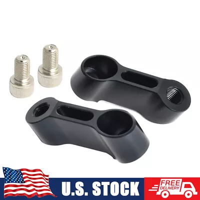 M10 Mirror Mount Riser Extender Adapter For Universal Dual Sport Bike Cruiser • $11.99