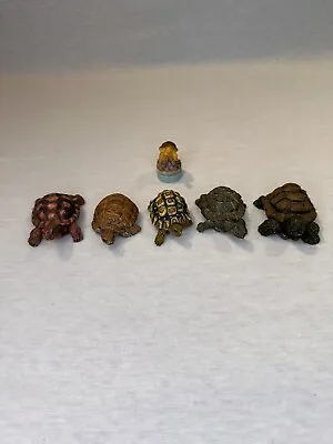 Vintage Turtles/Tortoise Lot Of 6 Figurines Turtle Stamp Adopt A Pet AAA • $18