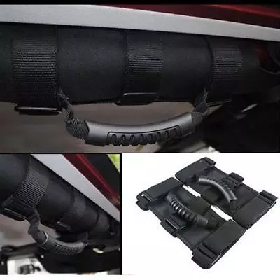 2pcs Grab Handles Grip Handle For Jeep Wrangler YJ TJ JK JKU Sports Sahara Black • $19.99