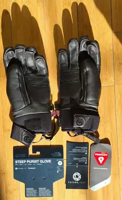 The North Face Futurelight Steep Purist Gloves Black Snowboarding Medium Leather • $65
