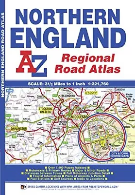 Northern England Regional Road Atlas (A-Z Regional Ro... By Geographers A-Z Map  • £3.70