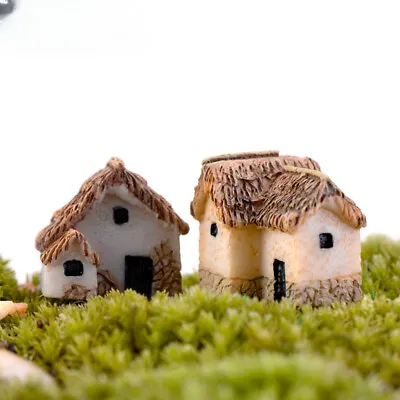 2PC HO/OO Scale Wild Retro House Miniature Forest Outdoors Scene Model Accessory • $4.49
